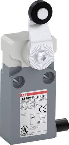 ABB LS20M41B11-U01 Positionsschalter mit Kuppenstößel, 10A, grau, IP67 - Bild 1