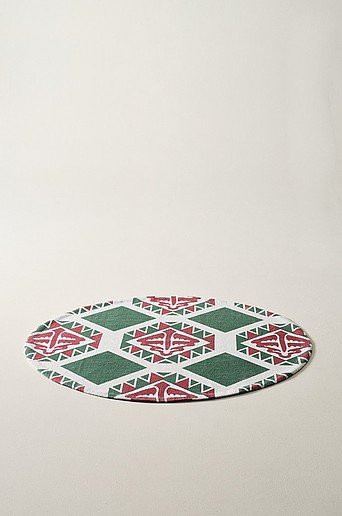 Jotex Flachgewebeteppich VERY MERRY in Multicolour mit geometrischem Muster, Durchmesser: 110 cm - Bild 1