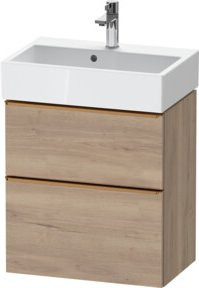 Duravit Waschtischunterschrank D-Neo Compact in Beige mit 1 Schublade, B/T/H: 58,4 x 37,2 cm - Bild 1