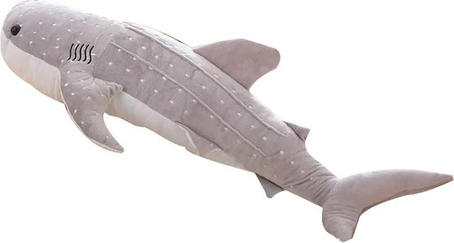 Amusedly Kawaii Shark Plüsch, Großer Fisch, Grau, 75cm - Bild 1