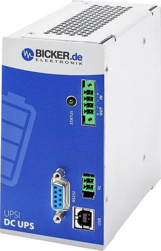 Bicker Elektronik UPSI-2406DP2 Industrielle USV-Anlage für DIN-Schienen in Weiß - Bild 1