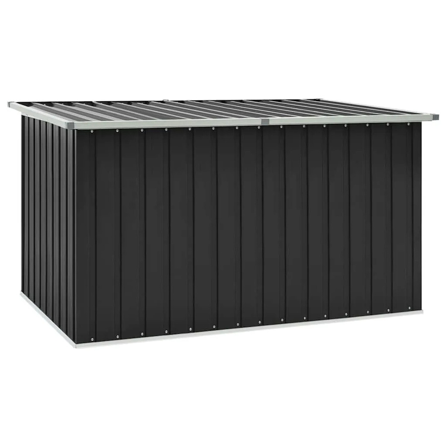 vidaXL Gartenbox aus verzinktem Stahl und Kunststoff, Anthrazit, B/T/H: 171 x 99 x 93 cm - Bild 2