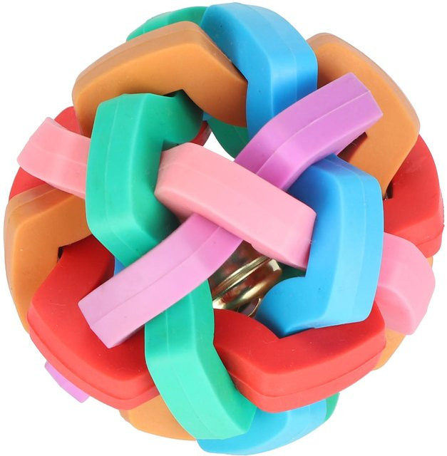 CosyHome Hund Welpe Spielzeug, Bunt, Weich, Quietsch, mit Glocke, Small blue - Bild 1