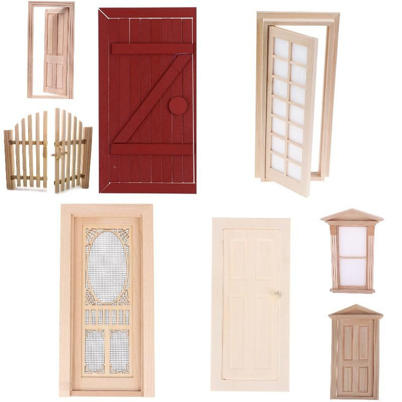 Discover Intime Holzspielzeug Miniaturtür Puppenhaus Zubehör ab 3-6J - Bild 1