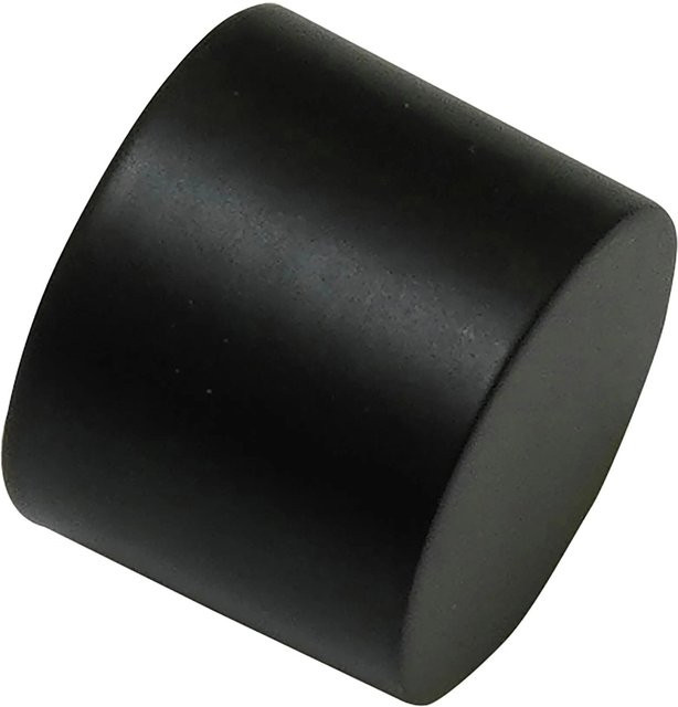 Gardinia Endstück Denver Kappe für Ø 25 mm in Schwarz Matt aus Metall - Bild 1