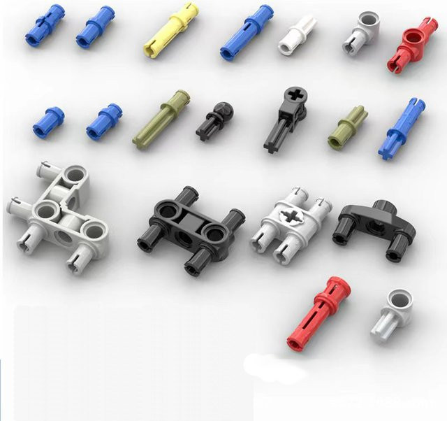 JIAJIALE Bausteine Zubehör, Technische Bulk DIY Teil Stecker Stift Kreuz Achse, Bunt / Mehrfarbig - Bild 1
