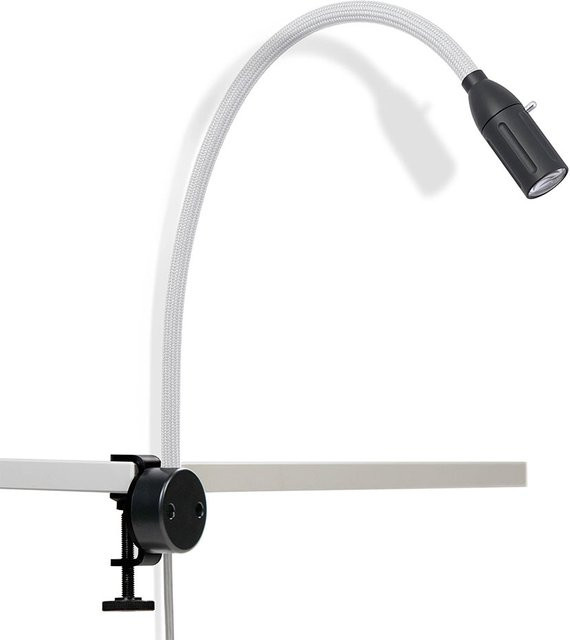Less-n-more Zeus Essentials LED-Klemmleuchte in Schwarz und Weiß mit warmweißem Licht (2700K) - Bild 1