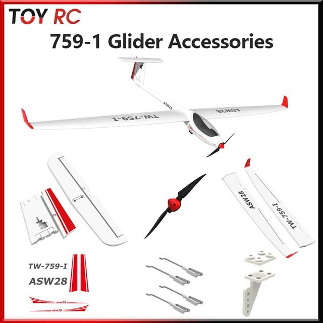 Oulance Rc Glider Ersatzflügel, Ersatzteile, Weiß - Bild 1