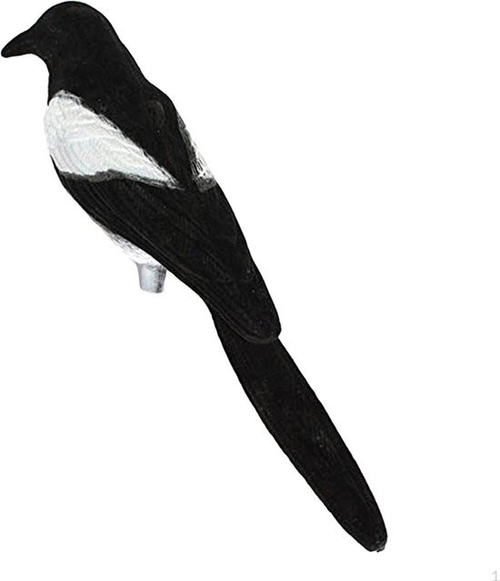 SunshineTek Elster Lockvogel als Vogelscheuche für den Garten in Weiß - Bild 1
