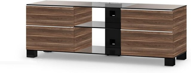 Sonorous MD9340 Lautsprecher aus Walnuss, schwarzem Aluminium und transparentem Glas in Braun und Schwarz - Bild 1