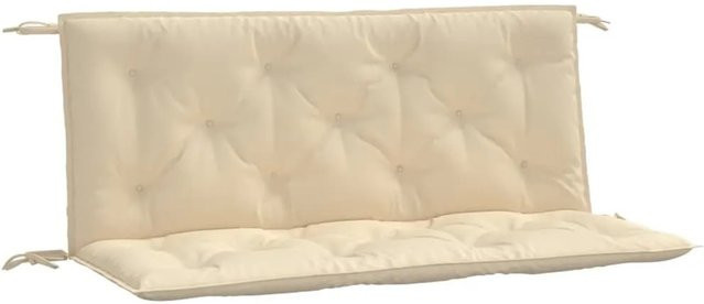vidaXL Gartenbank-Auflagen 2er-Set aus wasserabweisendem Oxford-Gewebe, Beige, B/T/H: 120 x 50 x 7 cm - Bild 1