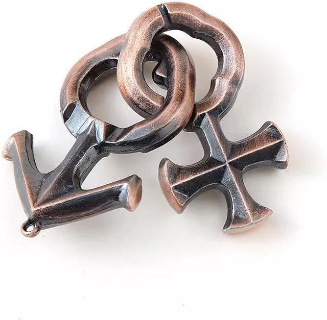 Yiran bag Liebesschloss Puzzle 3D Metall IQ Test Denkspiel - Bild 1