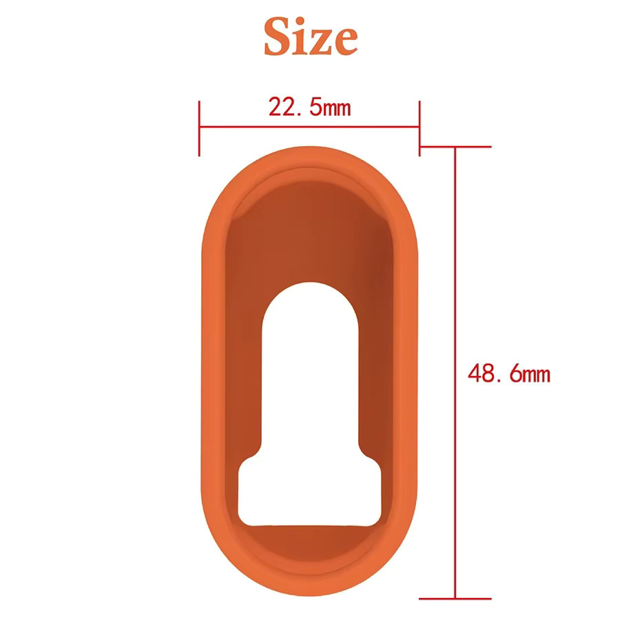 Xiaomi Armbandhülle Silikon, orange, Xiaomi Band 8 9 10 NFC - Bild 2