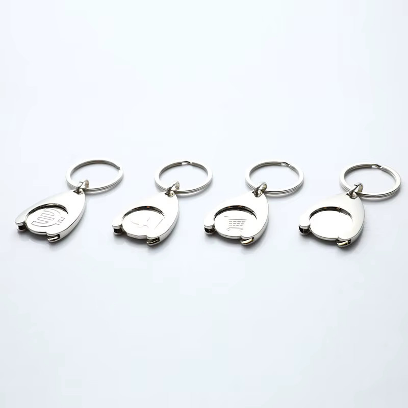 Schlüsselanhänger Messing, Silber, Unisex - Bild 2