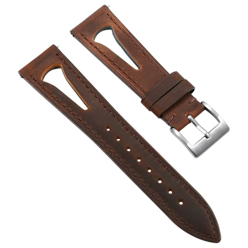 Uhrenarmband Leder, Rindsleder, Unisex, Vintage - Bild 2