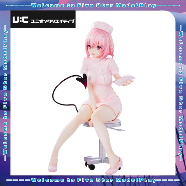 UnionCreative Darkness Momo Belia Deviluke Krankenschwester-Figur, Modellspielzeug, Einzelfigur, Rosa / Pink - Bild 1