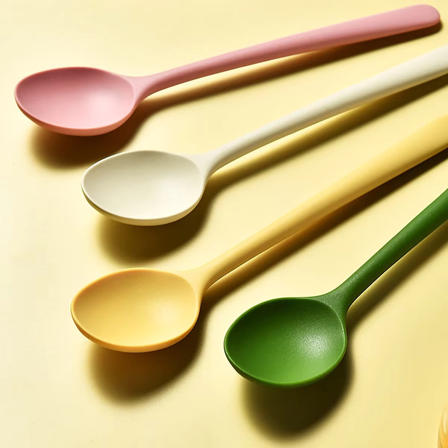 Zoseil Silikon Besteckset mit rutschfestem Griff, Mehrfarbig, Löffel und Stäbchen Set - Bild 3