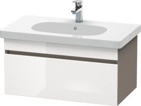 Duravit Waschtischunterschrank DuraStyle in Weiß Hochglanz, wandhängend, B: 80 cm, T: 45,3 cm, H: 39,8 cm - Bild 1
