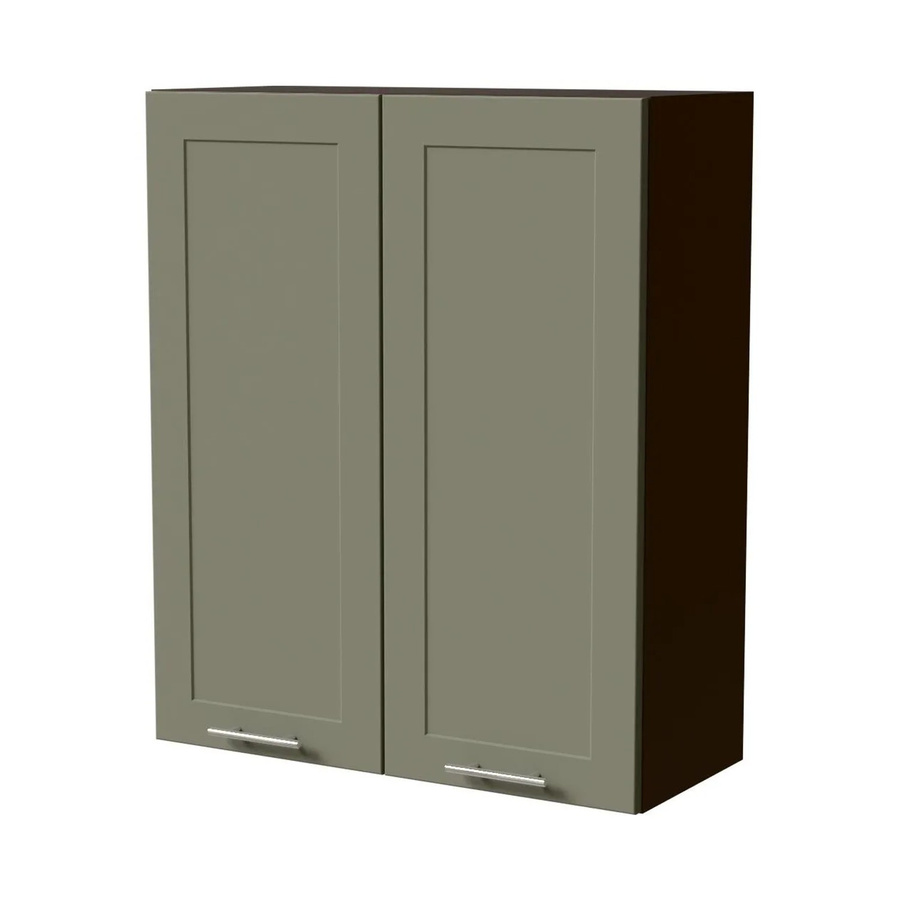 Feldmann-Wohnen Hängeschrank Oslo W4/80 in Lava und Reed Green Matt mit Rahmenoptik, B/T/H: 80 x 32,5 x 96 cm - Bild 2