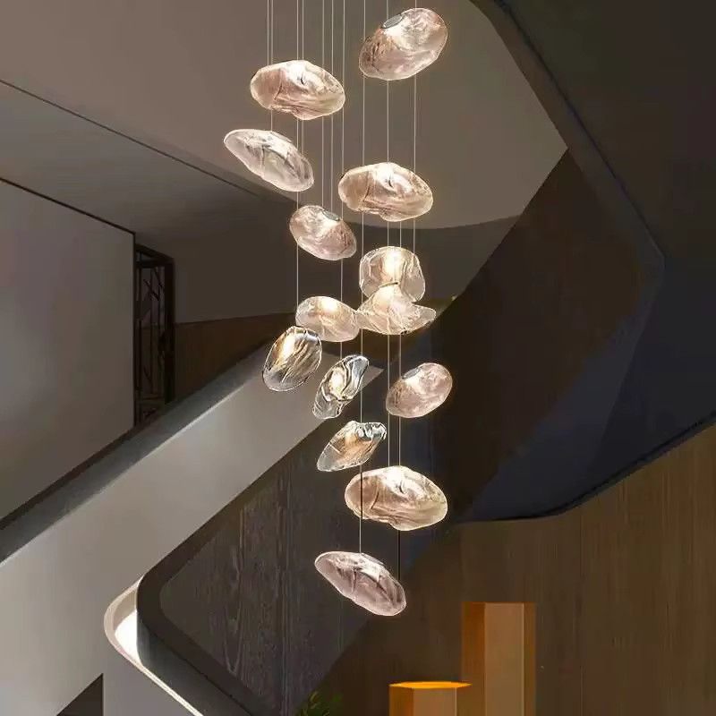 Gbbmade LED Kronleuchter in Smoke Gray für moderne Innenbeleuchtung im Wohnzimmer und Treppenbereich - Bild 2