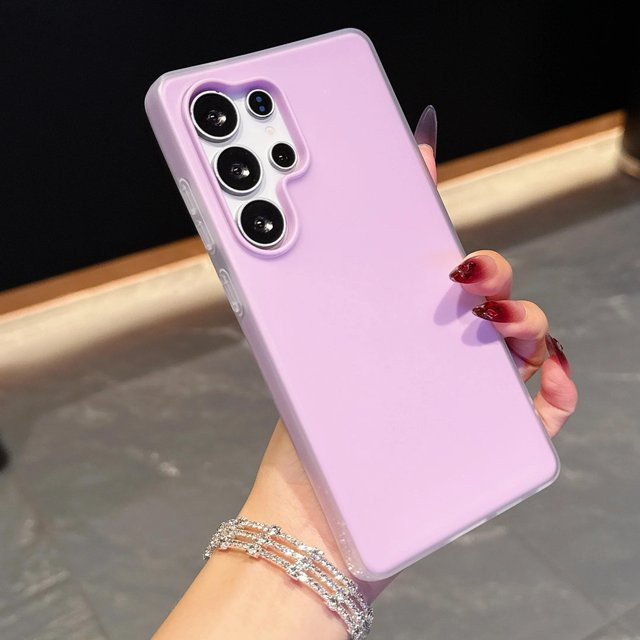 2-in-1 Jelly Schutzhülle für Samsung Galaxy A56 A17 A07 A36 A26 A16 A06 A55 A35 A25 A15 A73 A53 A54 A05 in Violett Matt - Bild 1