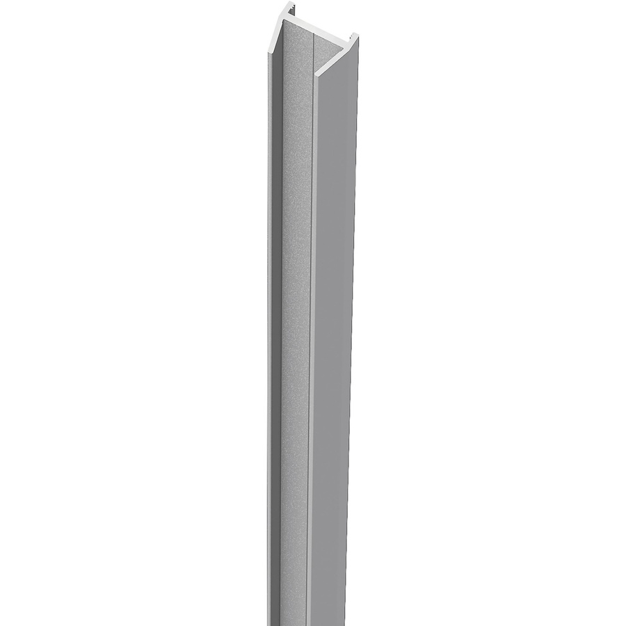 ZacAlu Wandanschlussleiste für Zaunfüllung aus Aluminium in Silbergrau, Länge: 190 cm - Bild 2
