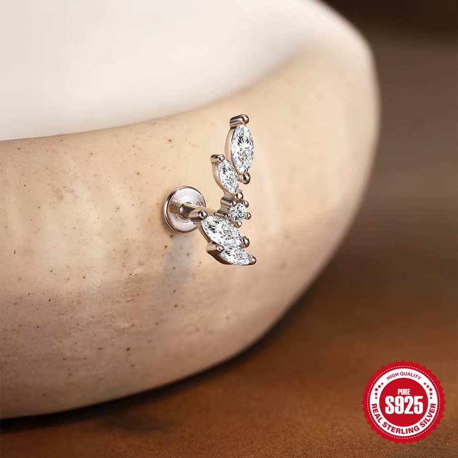 ROXI Ohrstecker 925 Silber, Moissanit, Damen - Bild 2