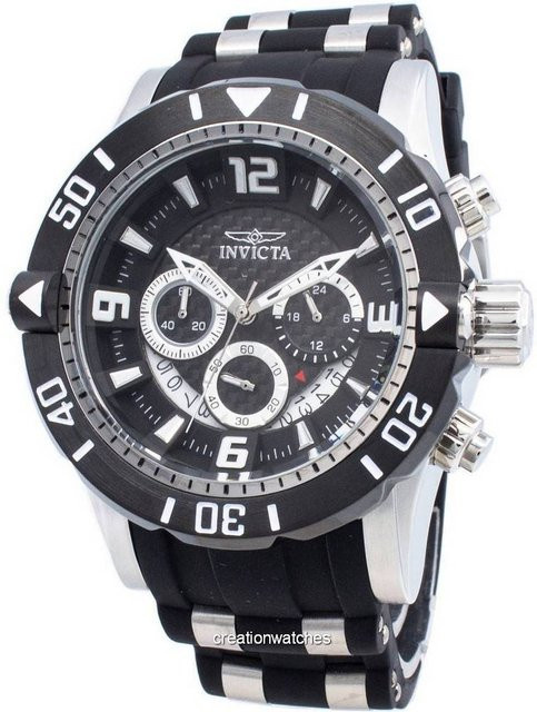 Invicta Pro Diver Chronograph, Quarz, Edelstahl, Schwarz, Herren - Bild 1
