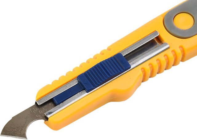 Präzisions-Cutter mit 10 Klingen für Acryl-Kunststoffplatten und Plexiglas, Gelb, Länge: 16 cm - Bild 1