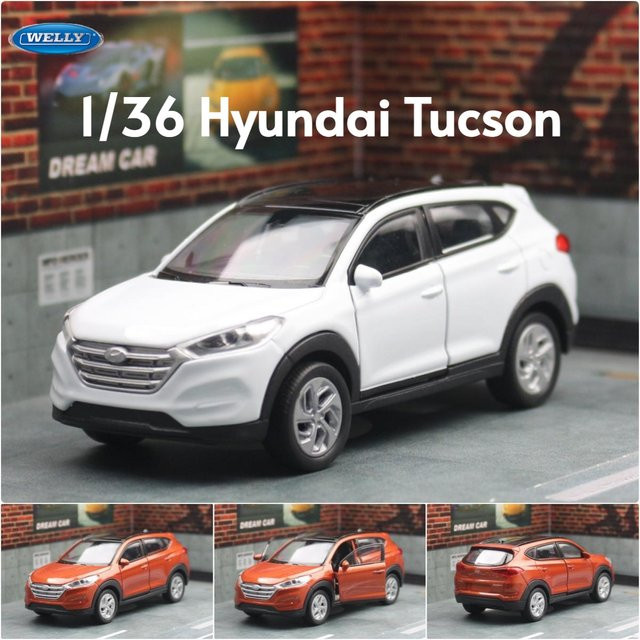 Welly Hyundai Tucson SUV Spielzeugauto Modell, 1:36, Metall - Bild 1