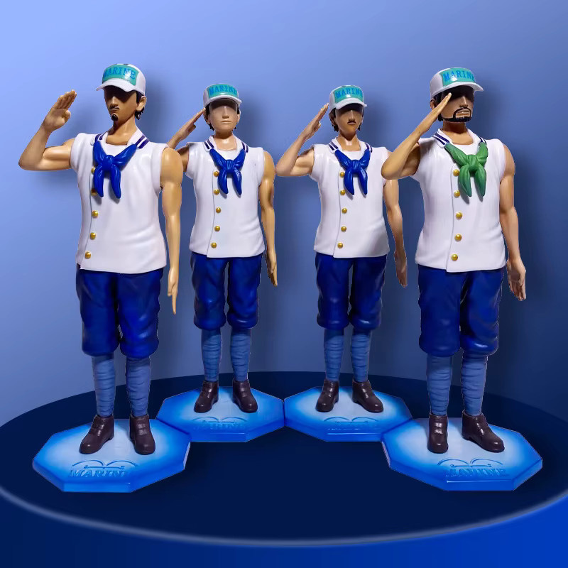 Bandai One Piece Marine-Rekrut, Actionfigur, 4-teiliges Set - Bild 2