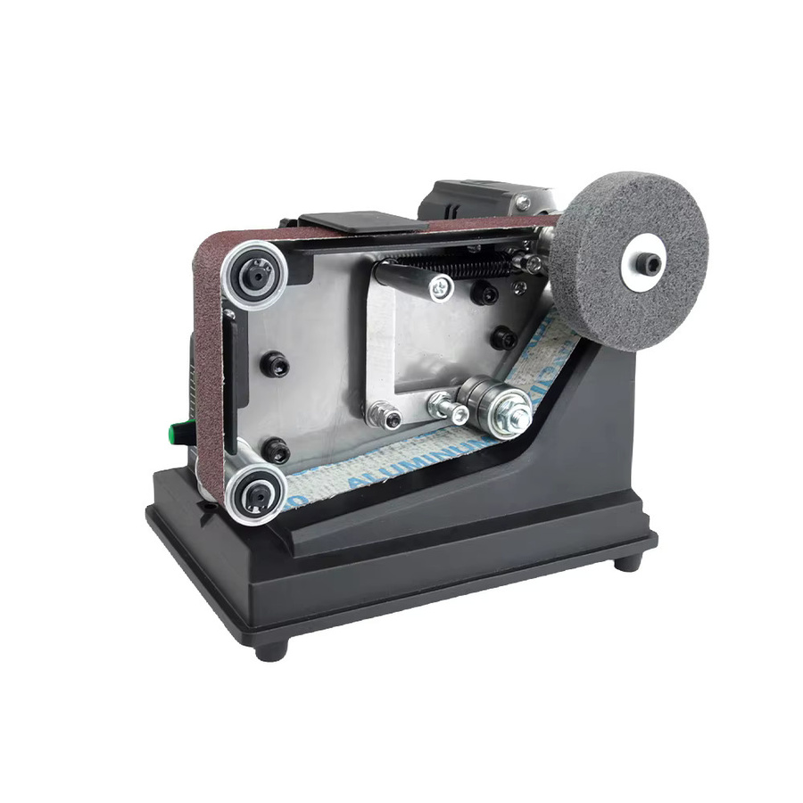 Allsome Mini-Bandschleifer 180 W in Schwarz, elektrischer Schleifer inklusive 10 Schleifbändern (533 x 30 mm), kompatibel mit Makita 18 V Akku - Bild 4