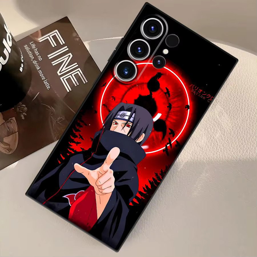 Schwarze weiche Handyhülle mit Anime Naruto Motiv für Samsung Galaxy S25 Edge S24 Plus S23 Ultra S21 FE S20 - Bild 5