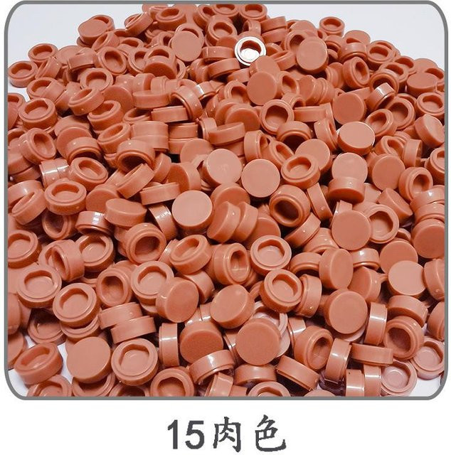 Yiran toy Fliese 1x1 Rund 98138, Baustein, 1000-teiliges Set, Braun - Bild 1