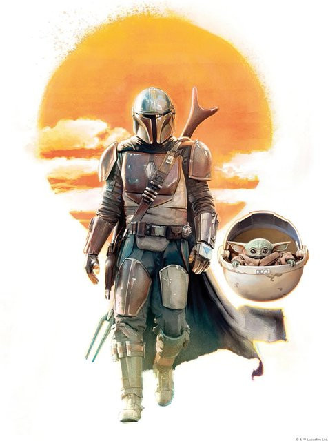 Komar Wandbild Mandalorian The Child Family Trip, B: 30 cm, H: 40 cm - Bild 1