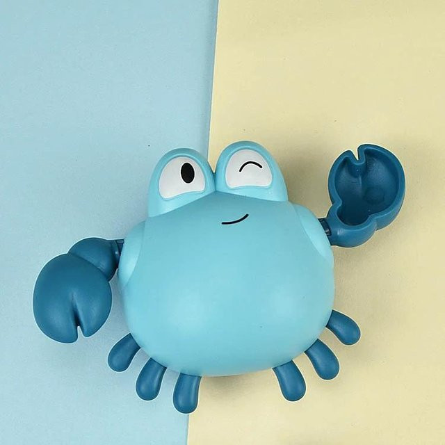 Topmix Badespielzeug Krebs in Blau als aufziehbares Schwimm-Spielzeug für Babys und Kleinkinder - Bild 1