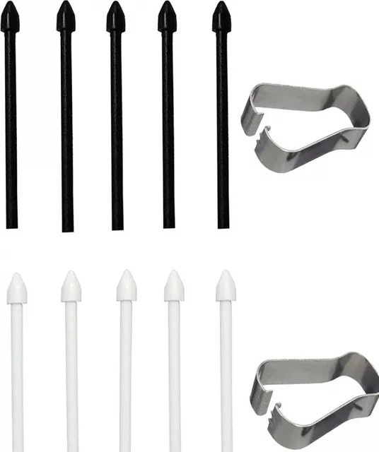 5 Stück Touch Stylus Spitzen mit Metall Clip für Samsung Galaxy Note 20, Tab S6 Lite T860 T865 und S7/S8 Serie S Pen Zubehör - Bild 1