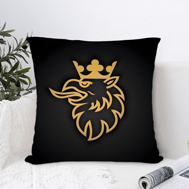 Doja Home Scania Logo Kissenbezug aus Plüsch in Schwarz, B/T/H: 61 x 61 x 1 cm - Bild 1