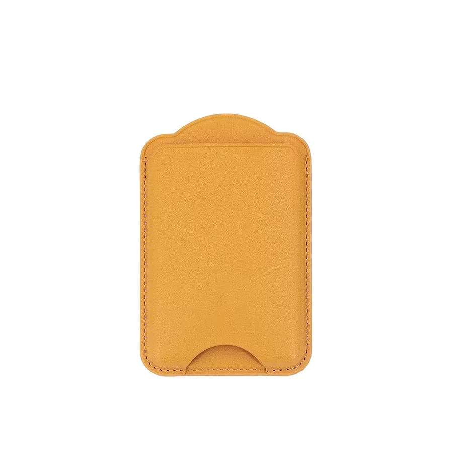 MagSafe Magnetische Leder Brieftasche als Kartenhalter für iPhone 16, iPhone 15 Pro Max sowie Samsung Galaxy S25 und S24 Ultra in Weiß - Bild 2
