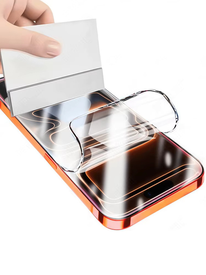 NNBILI 4er-Set Hydrogel-Displayschutzfolie für iPhone 17 16 15 14 13 12 11 Pro Max 17e 17Air, transparent und glänzend - Bild 6