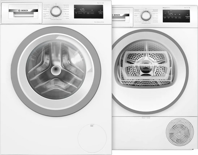 Bosch Waschmaschine WAN28127 und Wäschetrockner WTH85VWJN Set in Weiß - Bild 1