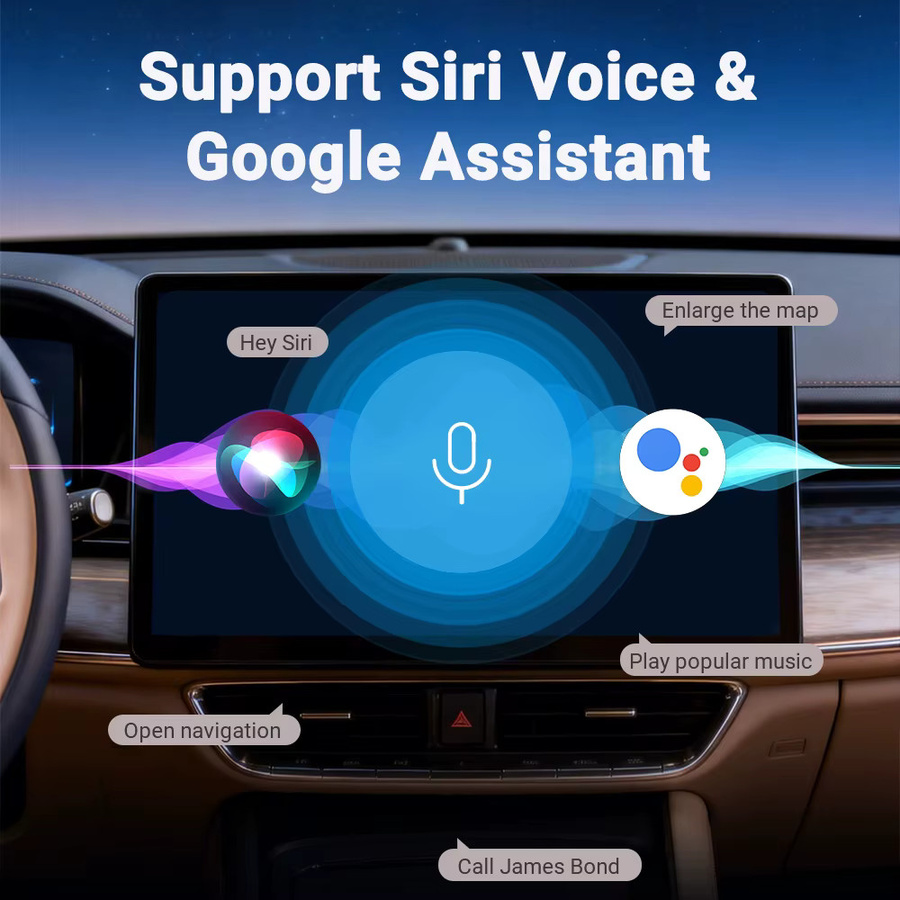 XUDA 2in1 Wireless CarPlay und Android Auto Adapter AI Smart Box für Autos mit kabelgebundenem CarPlay - Bild 4
