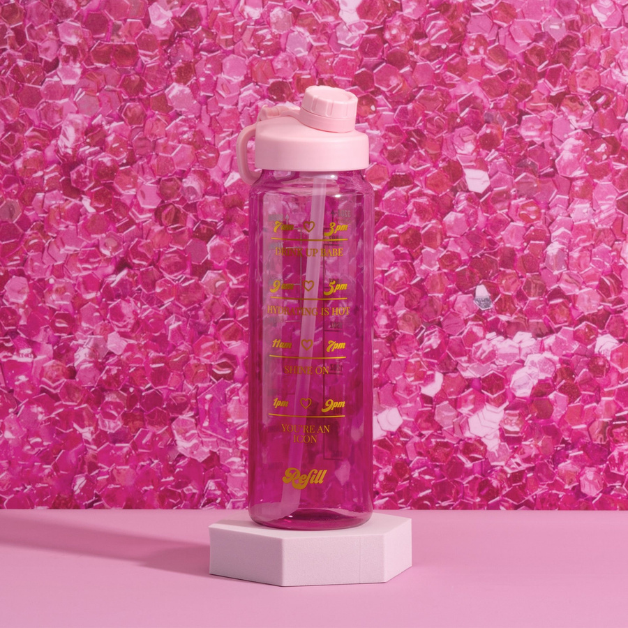 Paris Hilton Motivations-Trinkflasche in Pink, 900 ml - Bild 2