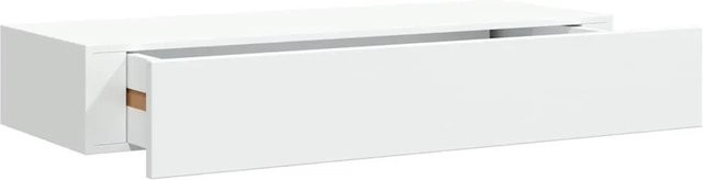 vidaXL Wandregal mit Schublade Weiß B/T/H: 60 x 23,5 x 10 cm - Bild 1