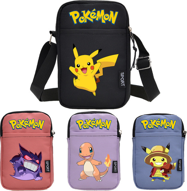 Bandai Pokémon Karten-Aufbewahrungstasche, Umhängetasche, Schwarz Blau, Bunt / Mehrfarbig - Bild 1