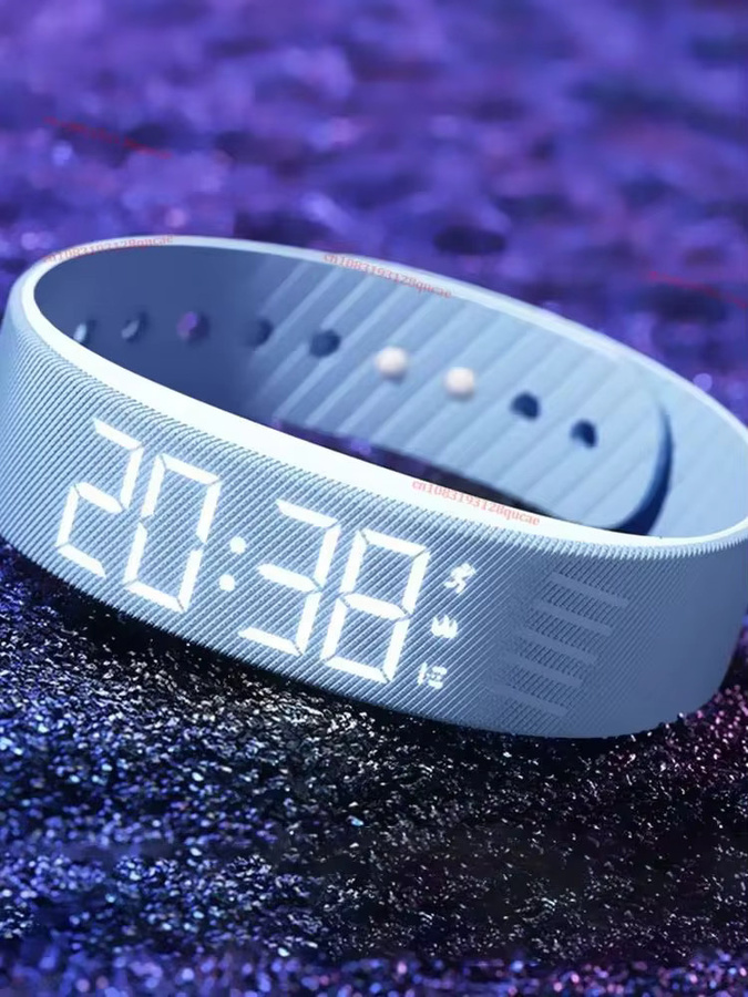 Ola Esporte Fitness Tracker Hw12 mit Schrittzähler und LED Digitalem Wecker, Schwarz, IP65 Wasserdicht - Bild 6