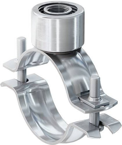 Fischer Rohrschelle FRSN triple 21-23 aus verzinktem Stahl, Silber, 100 Stück - Bild 1