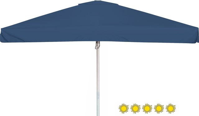 Doppler Sonnenschirm Telestar Großschirm dunkelblau mit Volant und Windventil, B/T: 400 x 400 cm - Bild 1