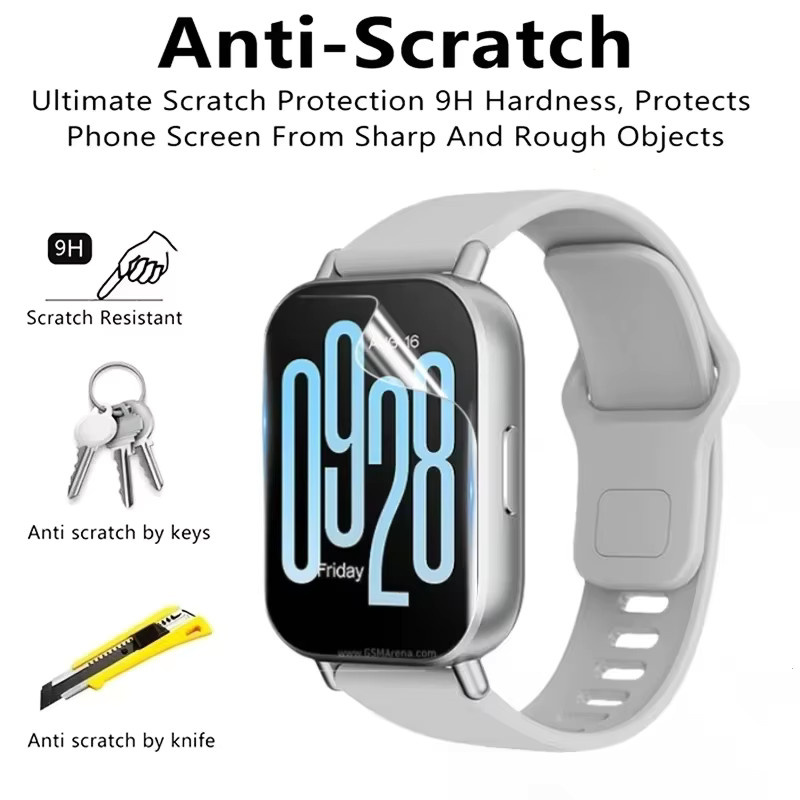 CAOWTAN Hydrogel Schutzfilm für Xiaomi Redmi Watch 3 und Redmi Watch 5 Active, transparent, kratzfest - Bild 2