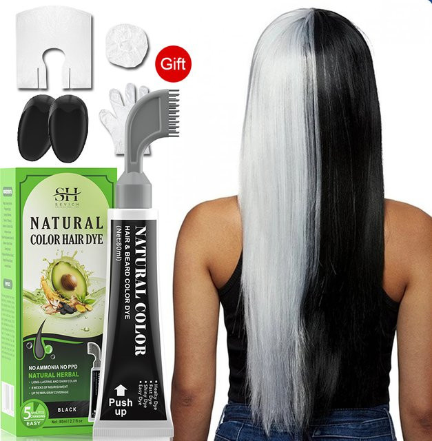 Sevich Avocado Fast Hair Dye Black Shampoo, 80 ml, Unisex - Bild 1